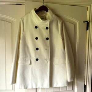 Old Navy cream wool coat